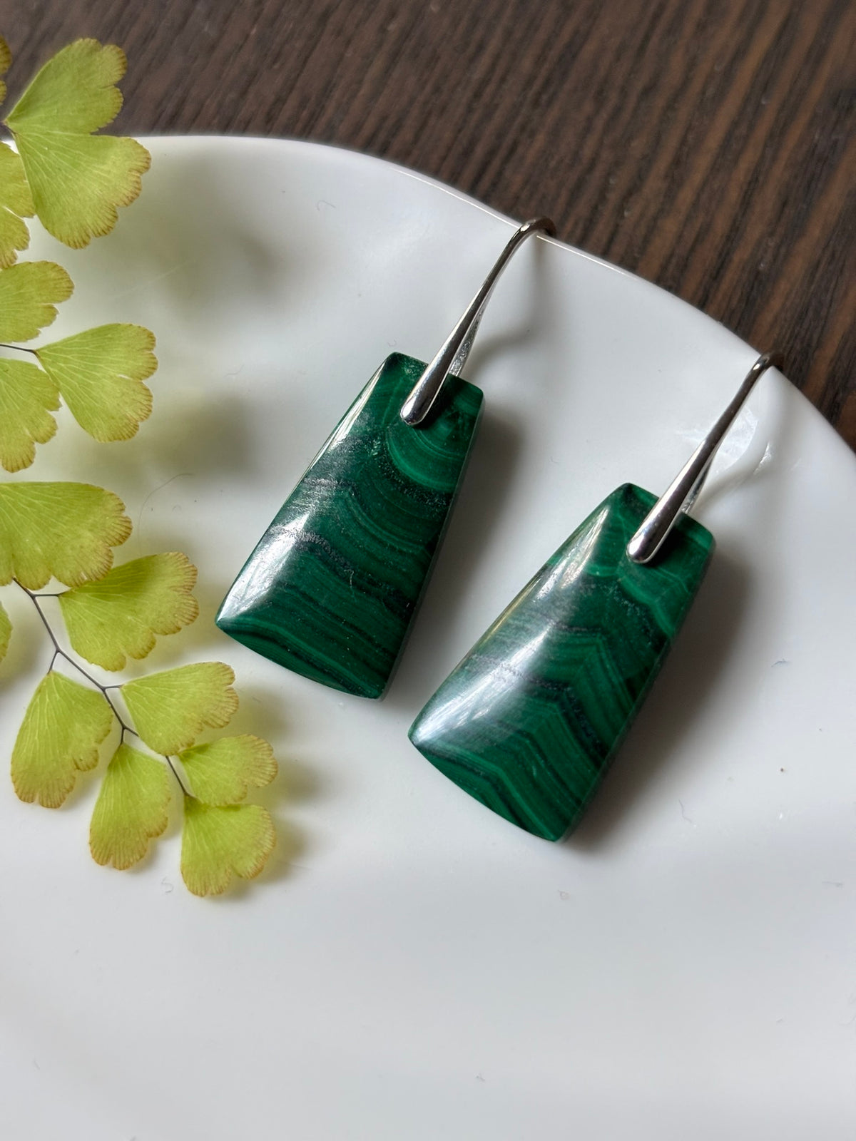 Malachite Forest Bands Earrings alternate view 2
