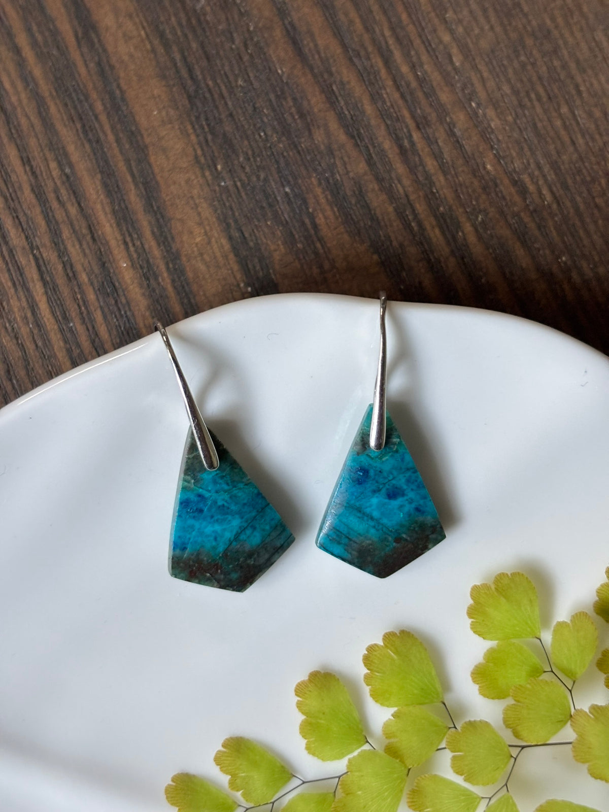 Shattuckite Ocean Mosaic Earrings alternate view 2