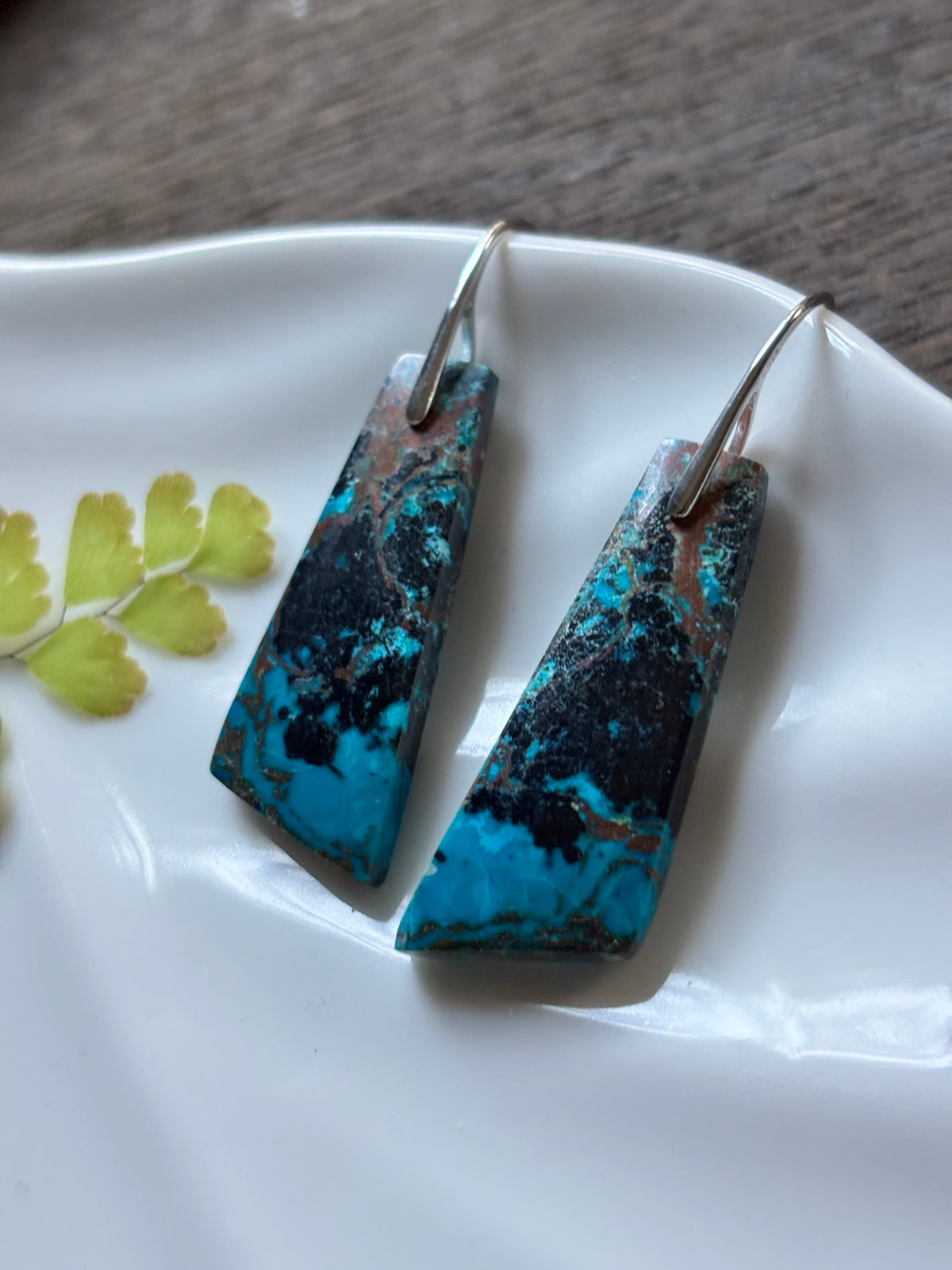 Chrysocolla Ocean Blue Earrings alternate view 2