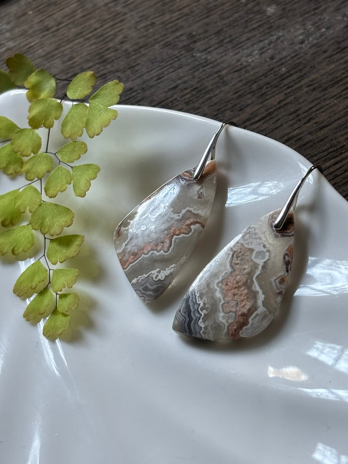 Crazy Lace Agate Blush Earrings alternate view 2