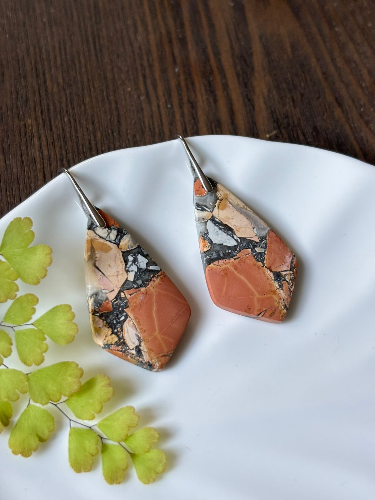 Maligano Jasper Terracotta Earrings alternate view 2