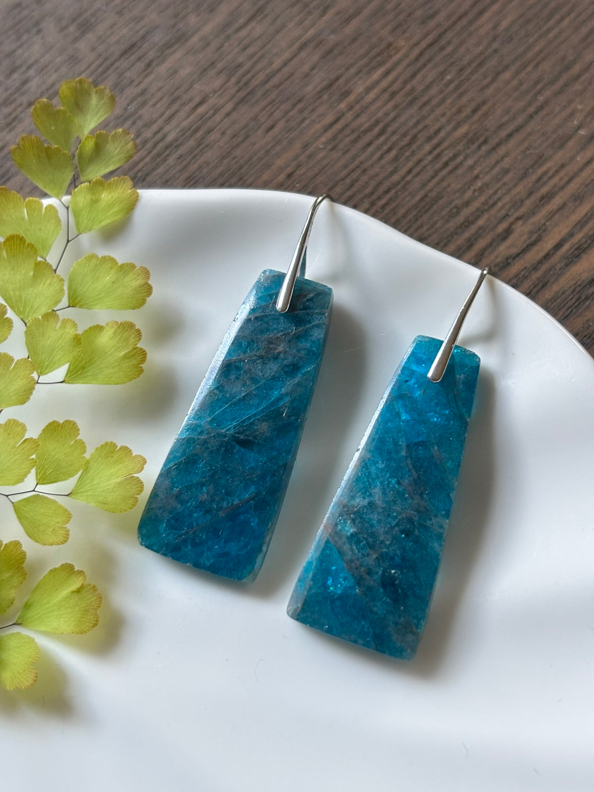 Shattuckite Ocean Taper Earrings alternate view 2