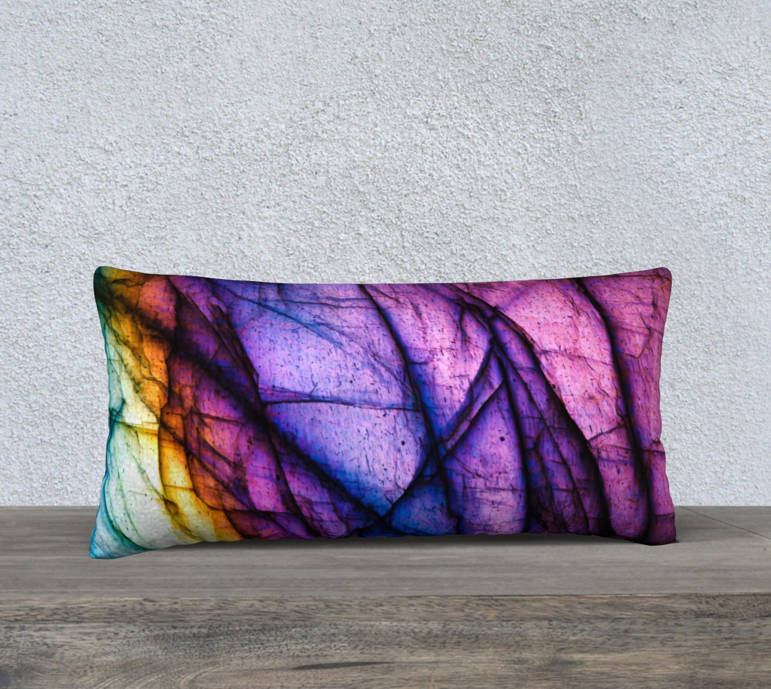 Labradorite Purple Long Cushion Cover 24x12"