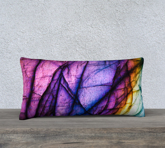 Labradorite Purple Long Cushion Cover 24x12"