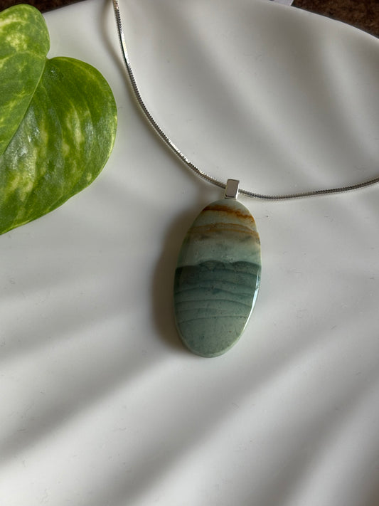 Polychrome Jasper necklace view 1