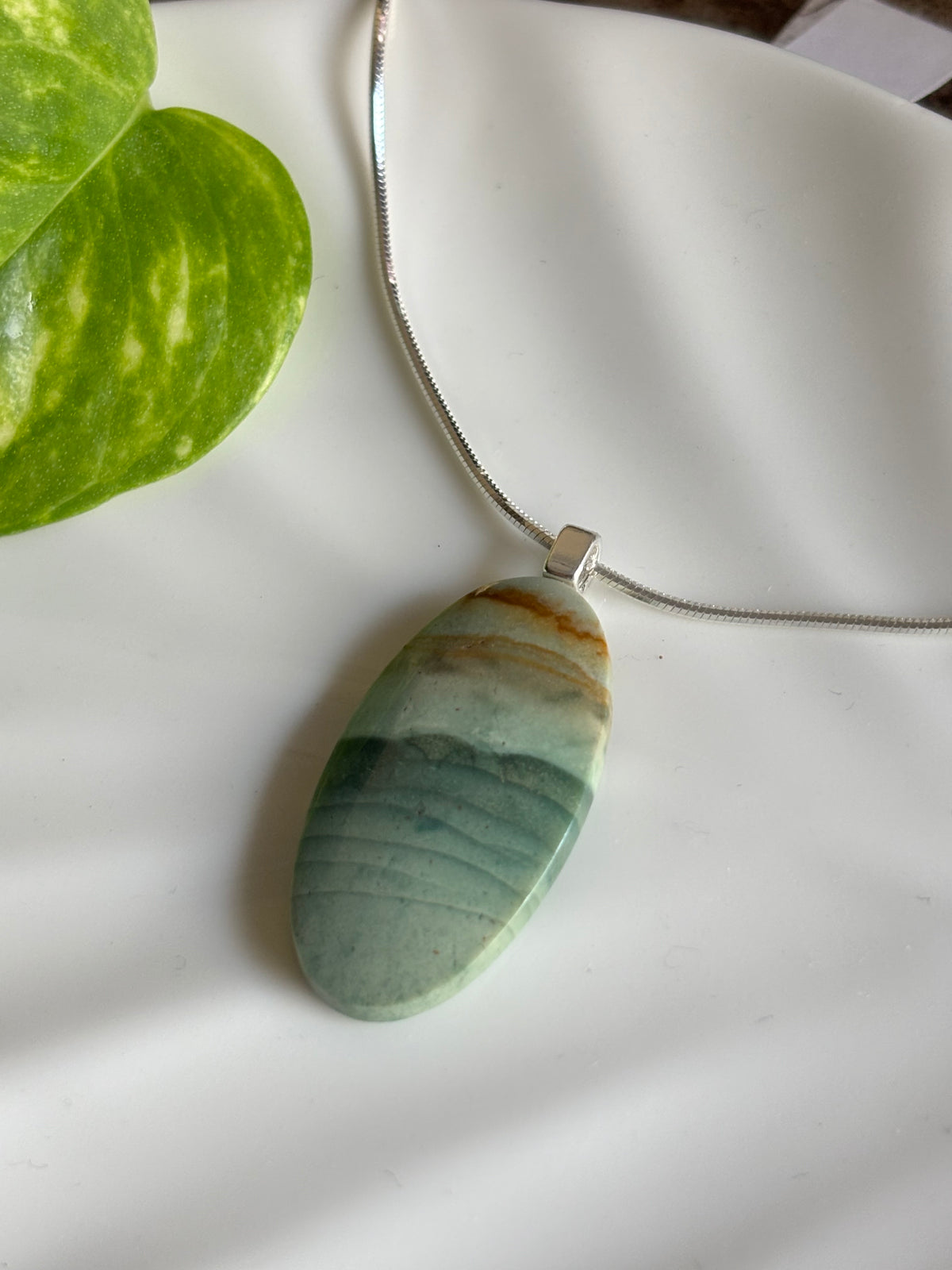Polychrome Jasper necklace view 2