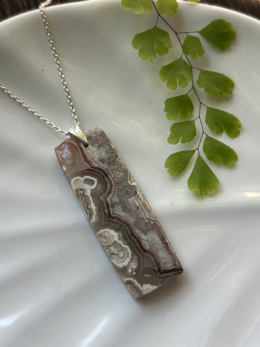 Crazy Lace Agate Necklace