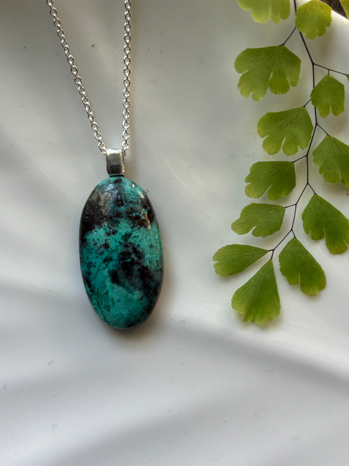 Chrysocolla Oval Necklace