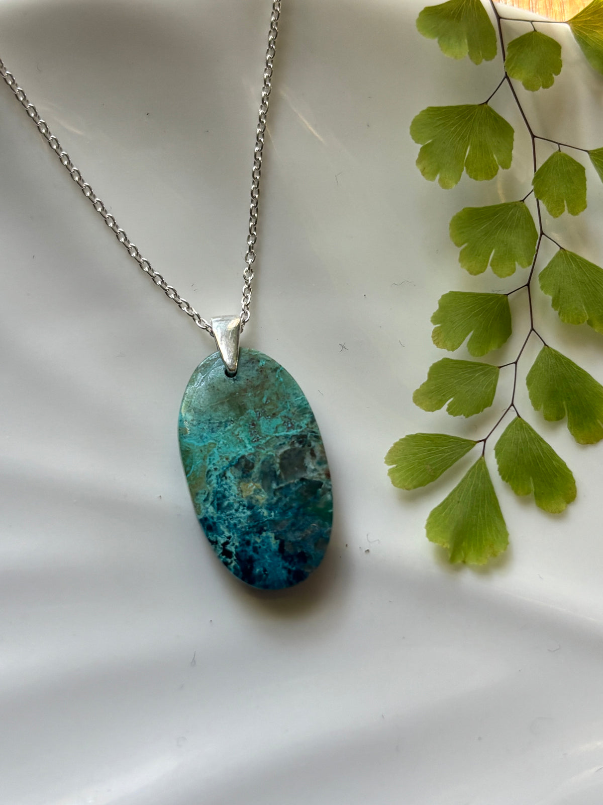 Chrysocolla Oval Necklace