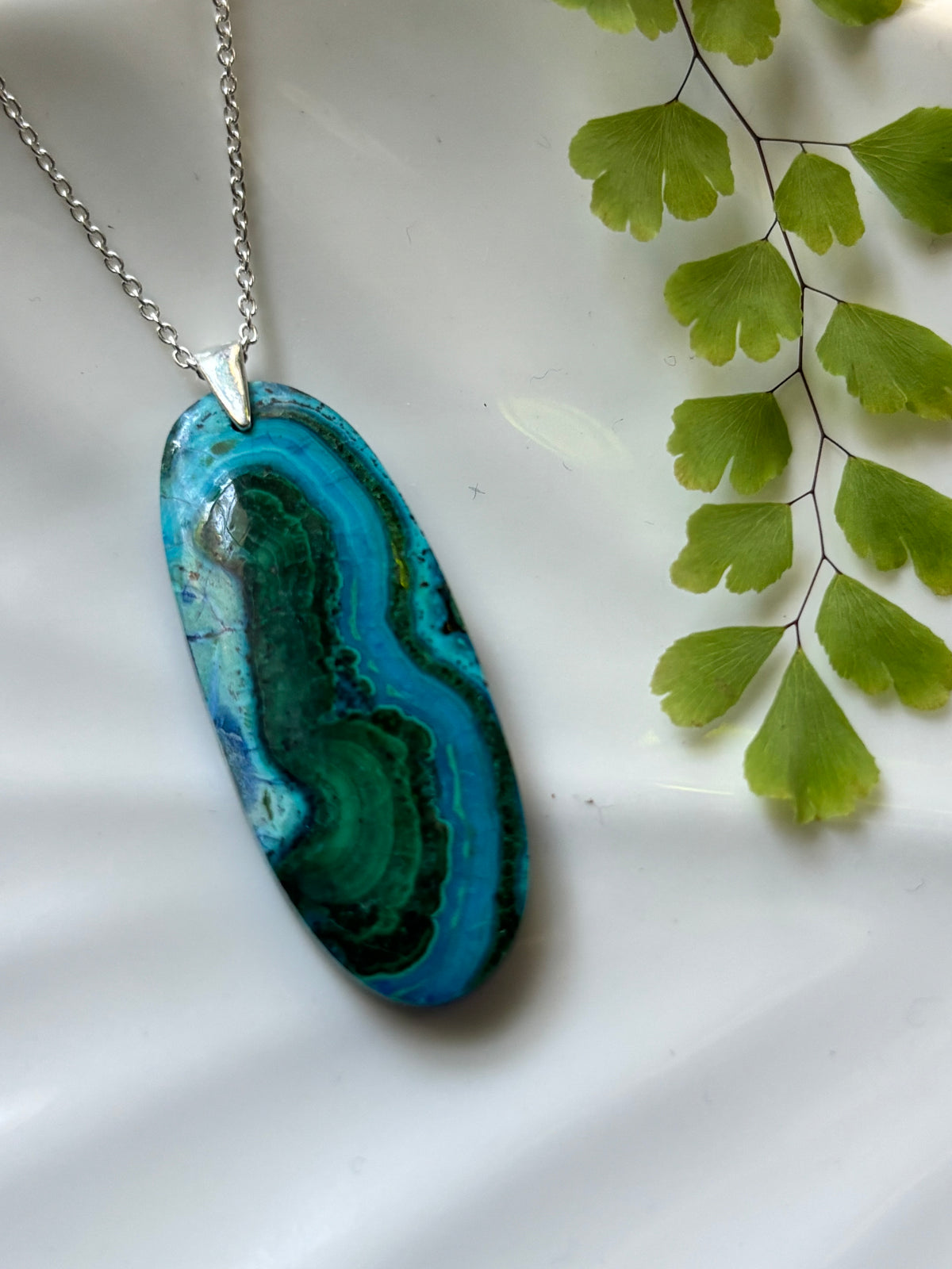 Malachite Chrysocolla Necklace