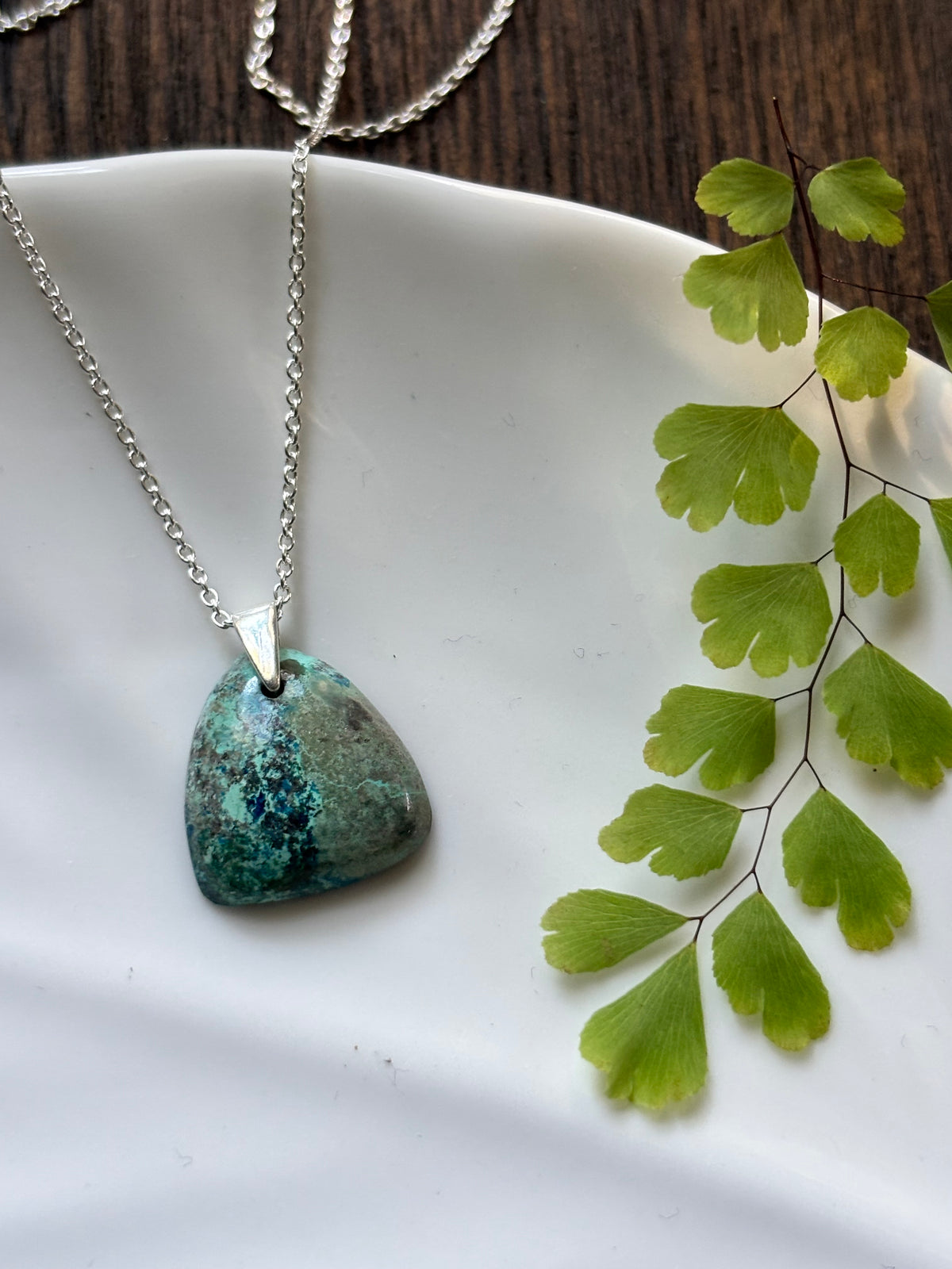 Chrysocolla Oval Necklace