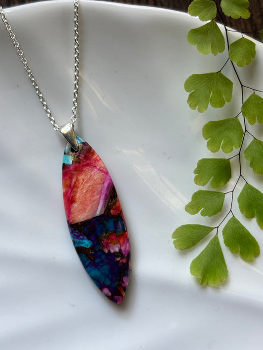 Spiny Oyster Turquoise Necklace