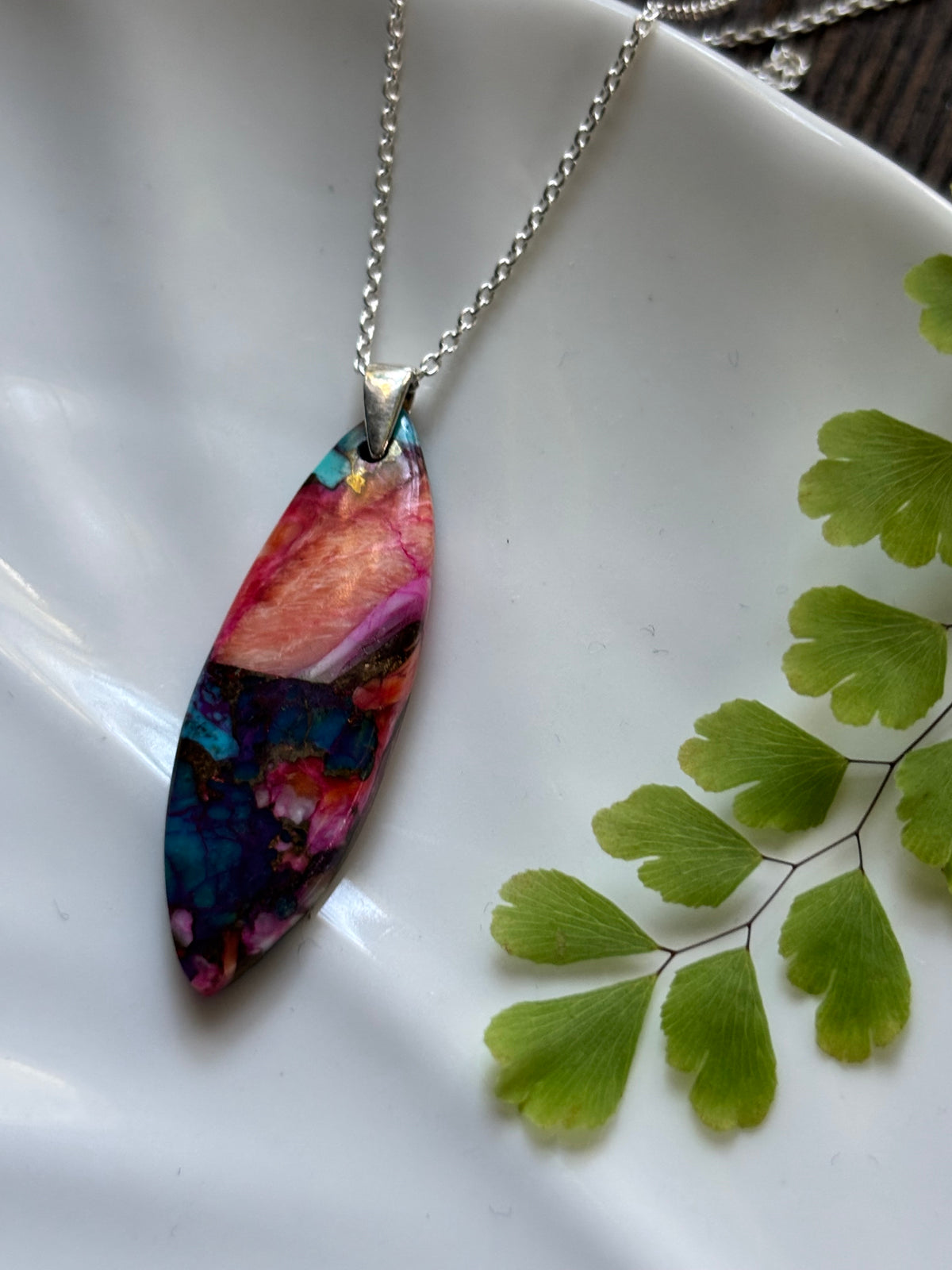 Spiny Oyster Turquoise Necklace