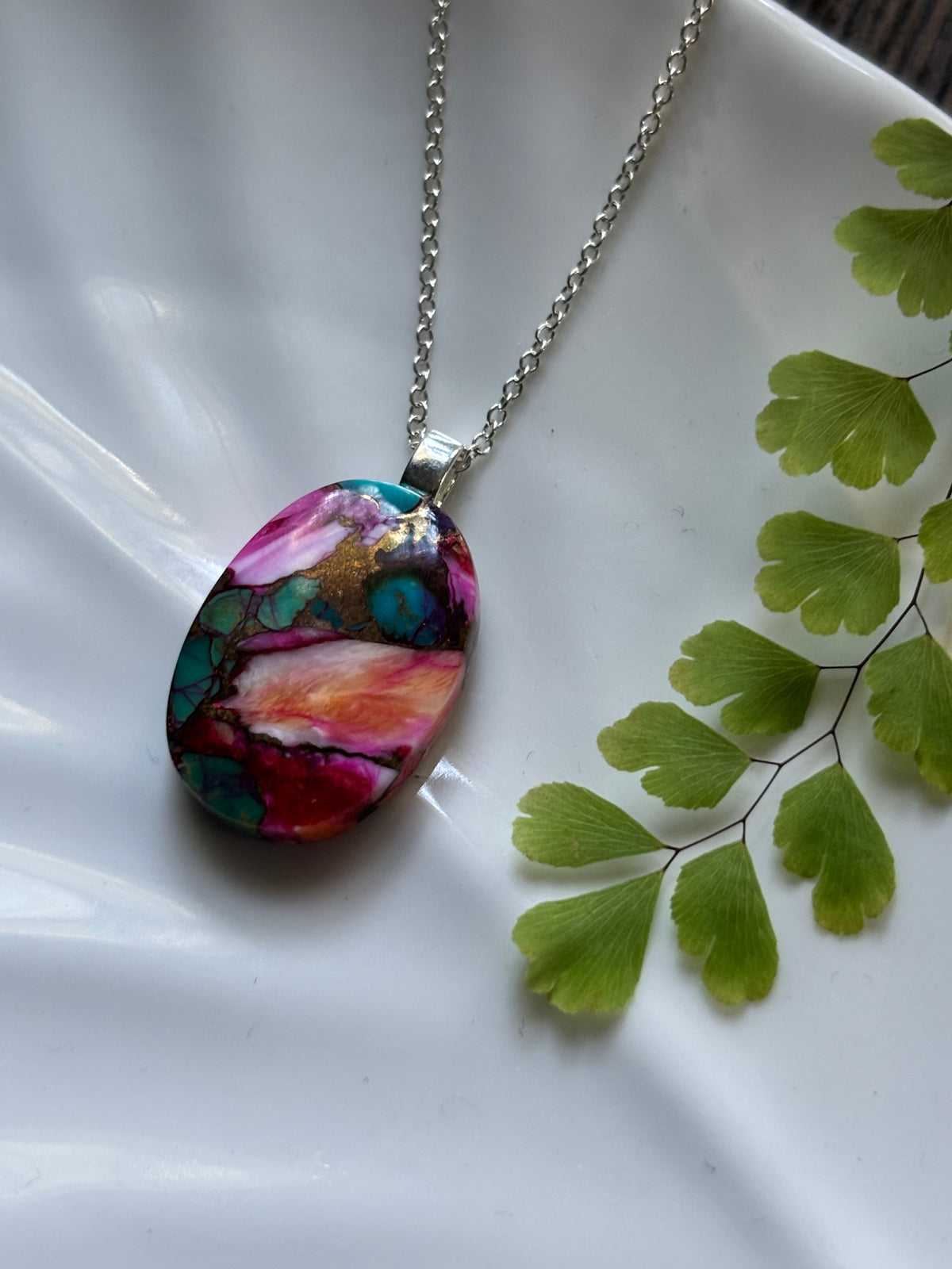 Spiny Oyster Turquoise Necklace