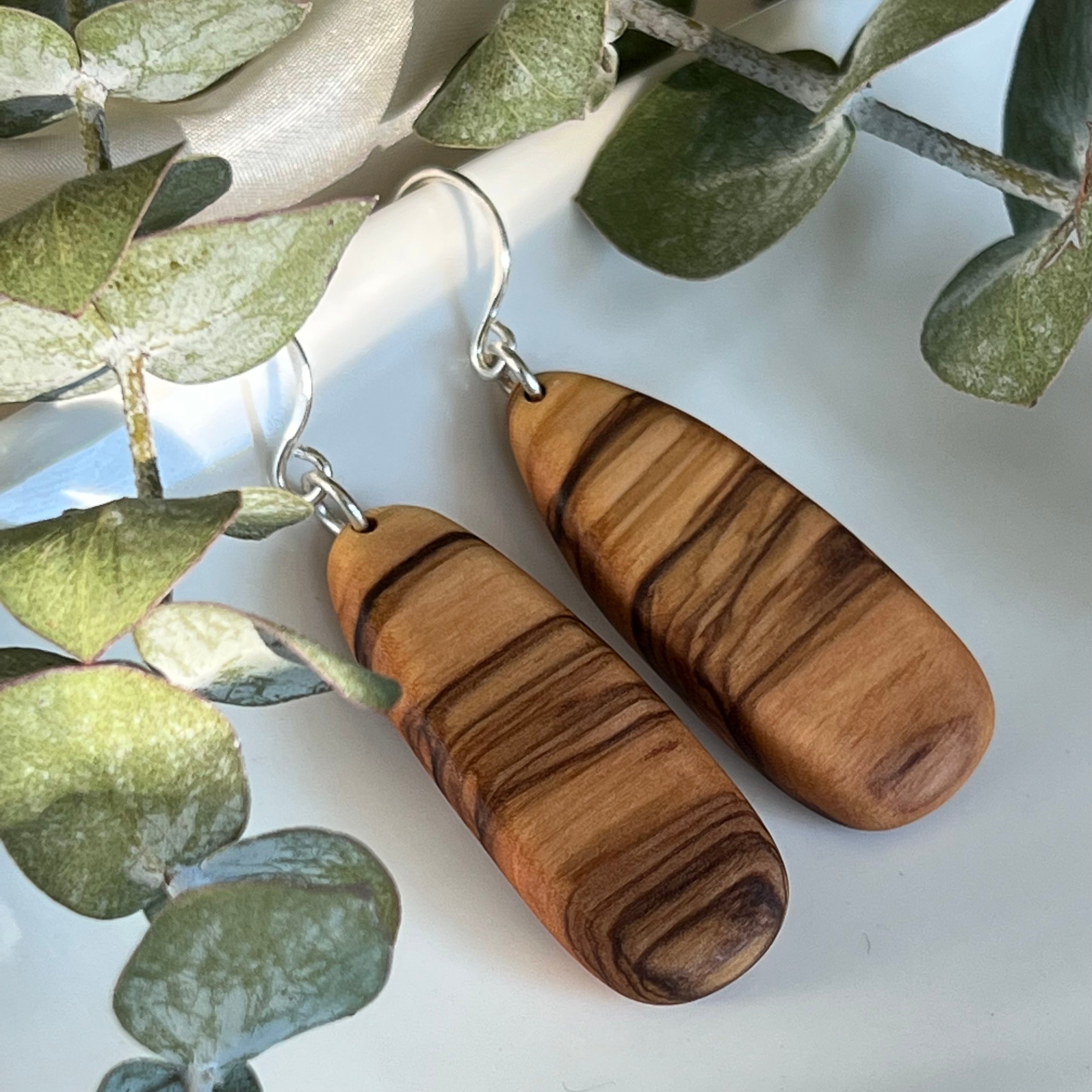 Olive Wood Earrings